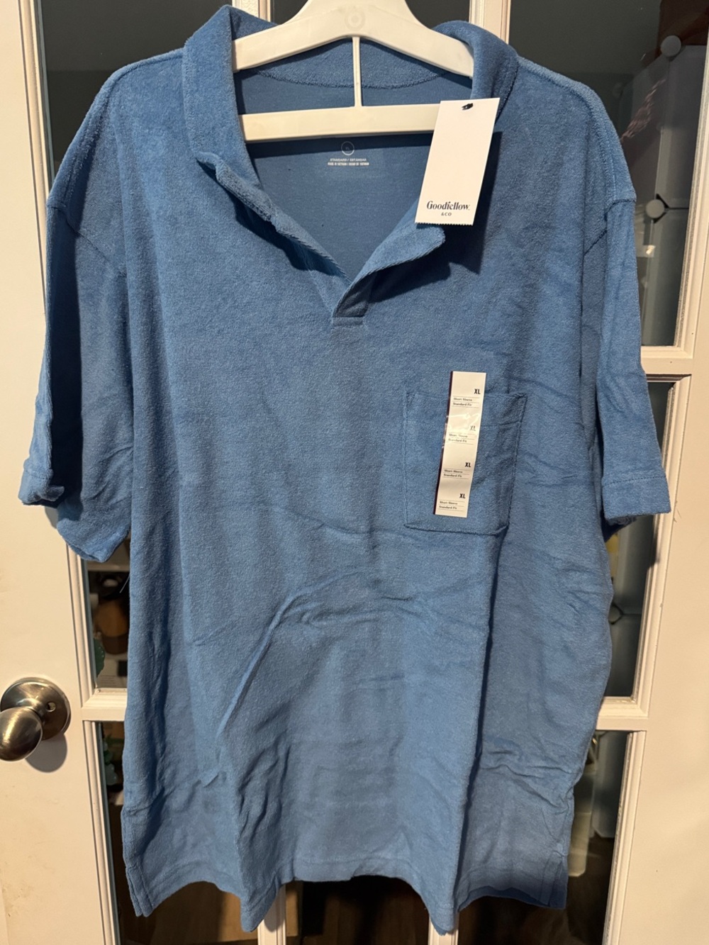 Size XL Goodfellow & Co Light Blue Polo with Chest Pocket